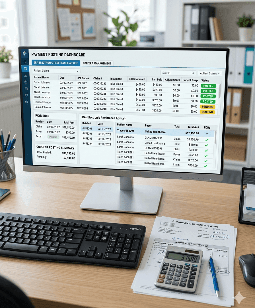 Payment Posting services — SwiftBilling RCM medical billing